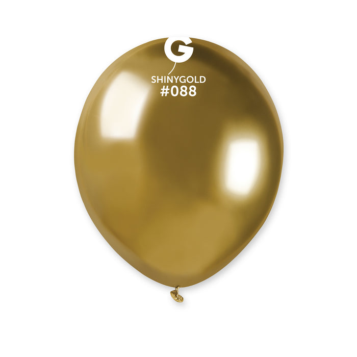 5" Latex Balloon - #088 Shiny Gold - 50pcs