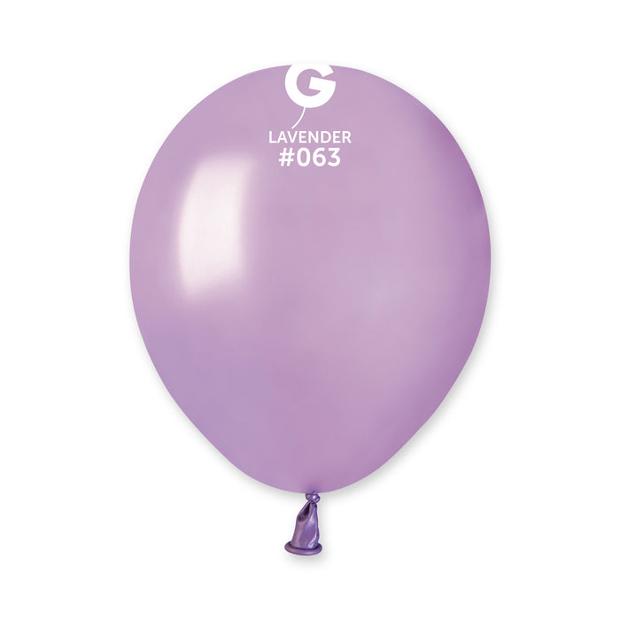 5" Latex Balloon - #063 Metallic Lavender - 100pcs