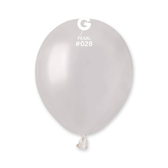 5" Latex Balloon - #028 Metallic Pearl - 100pcs