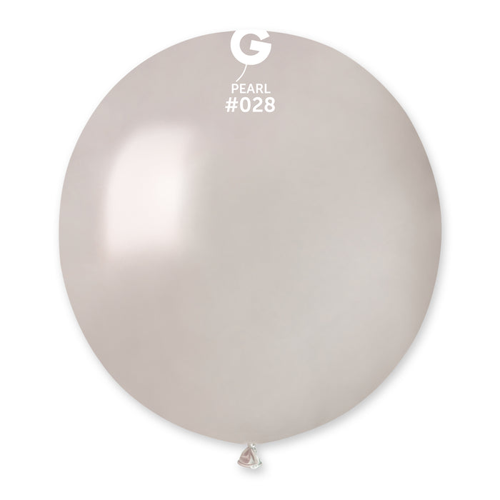 19" Latex Balloon - #028 Metallic Pearl - 25pcs