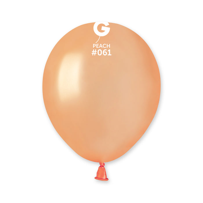 5" Latex Balloon - #061 Metallic Peach - 100pcs