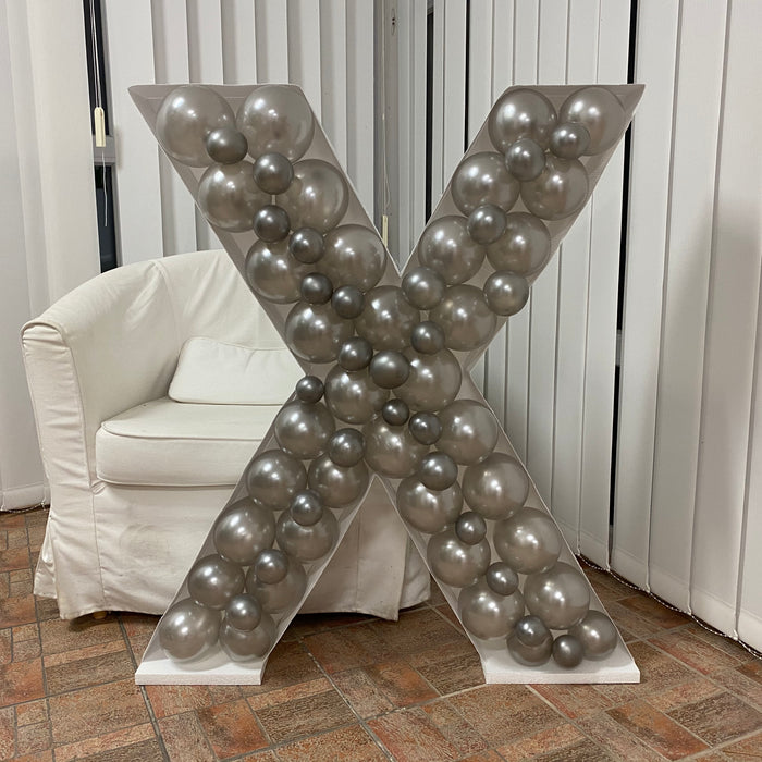 Letter X | Balloon Mosaic Frame | 39.37in x 35in
