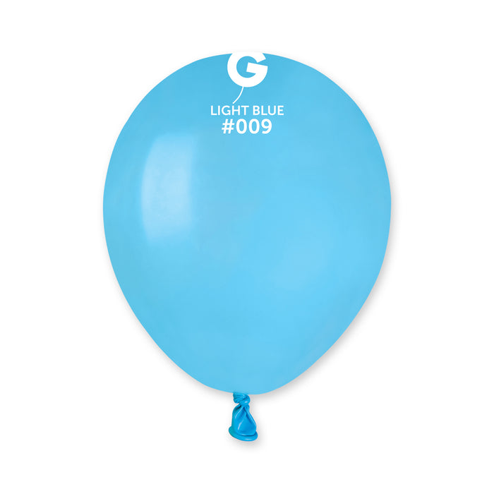 5" Latex Balloon - #009 Light Blue - 100pcs