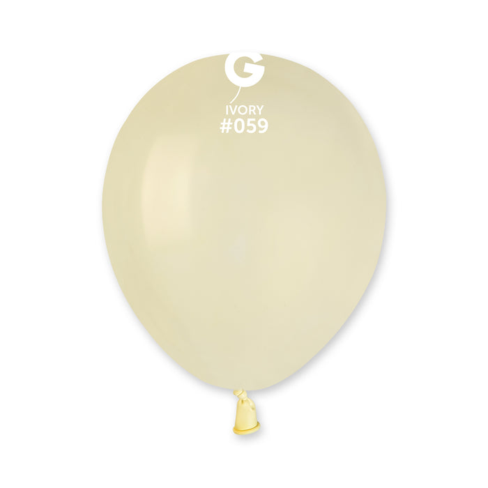 5" Latex Balloon - #059 Ivory - 100pcs