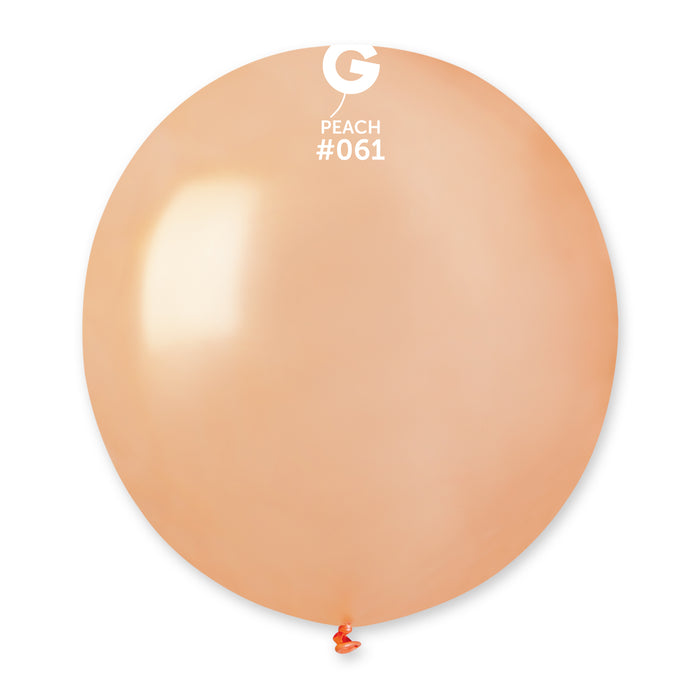 19" Latex Balloon - #061 Metallic Peach - 25pcs