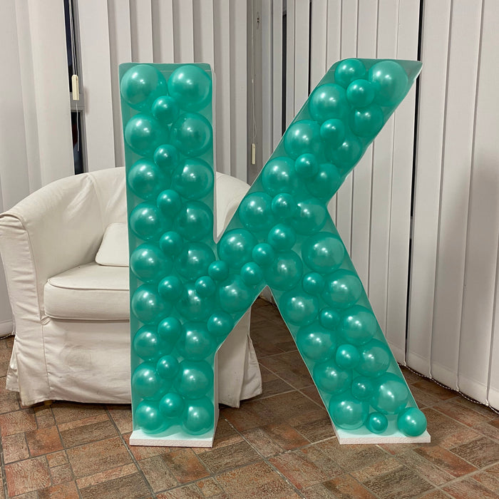 Letter K | Balloon Mosaic Frame|   39.37in x 32.7in