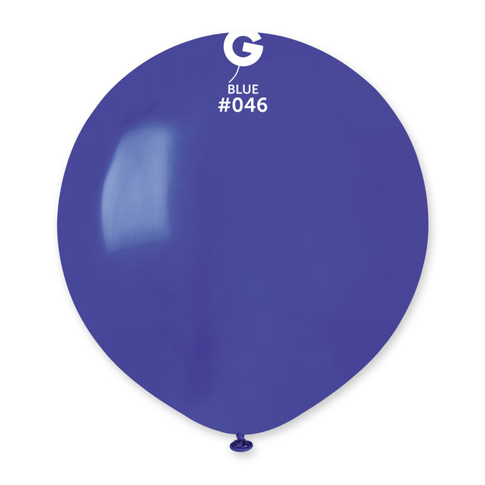 19" Latex Balloon - #046 Royal Blue - 25pcs