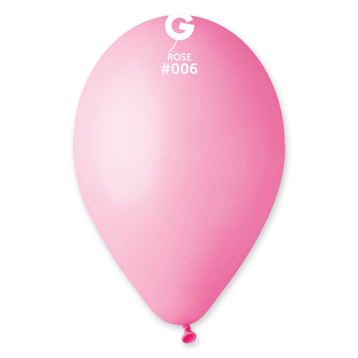 12" Latex Balloon - #006 Rose - 50pcs