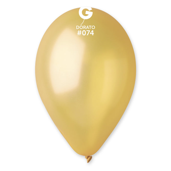 12" Latex Balloon - #074 Metallic Dorato - 50pcs