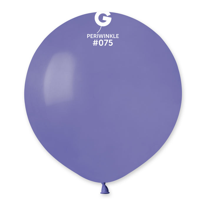 19" Latex Balloon - #075 Periwinkle - 25pcs