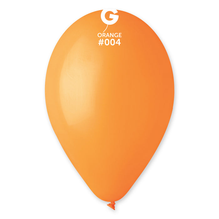 12" Latex Balloon - #004 Orange - 50pcs