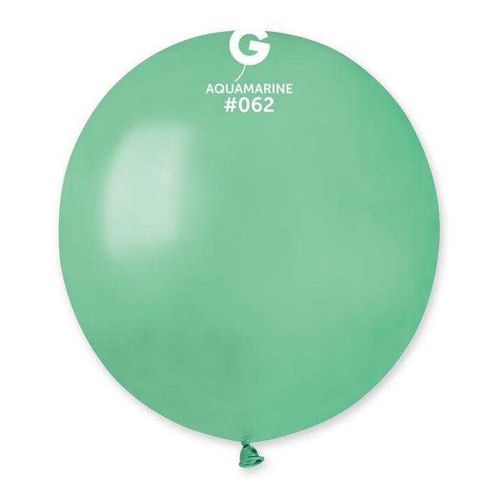 19" Latex Balloon - #062 Metallic Aquamarine - 25pcs