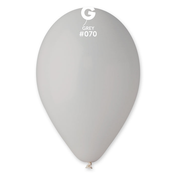 12" Latex Balloon - #070 Grey - 50pcs