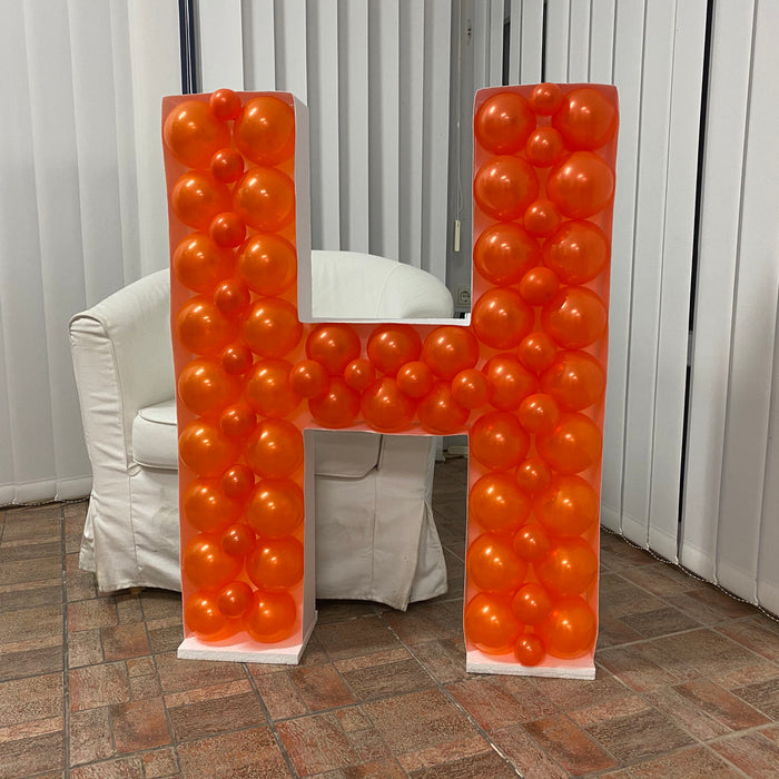 Letter H | Balloon Mosaic Frame|  39.37in x 30in