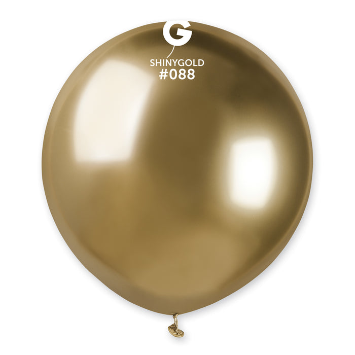 19" Latex Balloon - #088 Shiny Gold - 25pcs