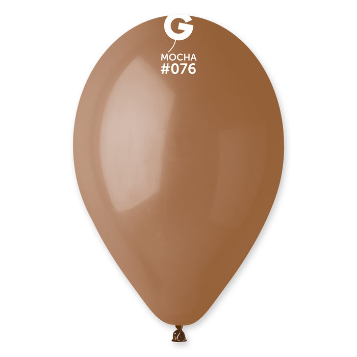 12" Latex Balloon - #076 Mocha - 50pcs