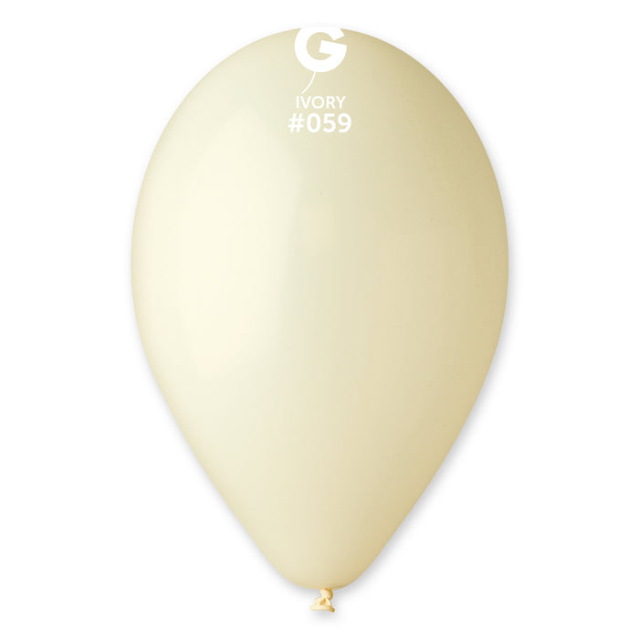 12" Latex Balloon - #059 Ivory - 50pcs
