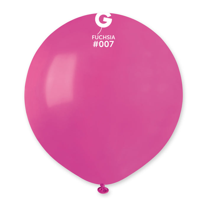 19" Latex Balloon - #007 Fuchsia - 25pcs