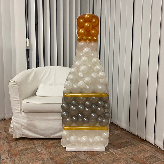 Bottle Shape | Balloon Mosaic Frame | 47.25in x 43in