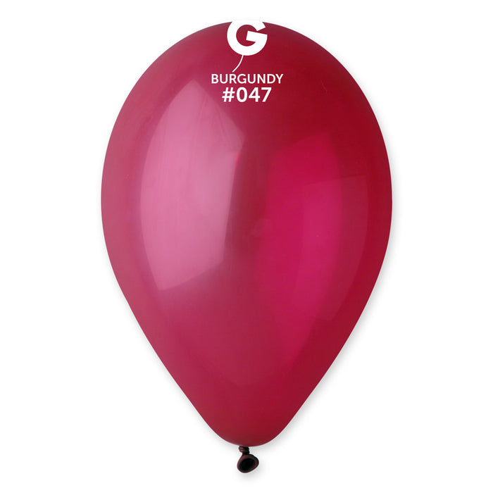 12" Latex Balloon - #047 Burgundy - 50pcs