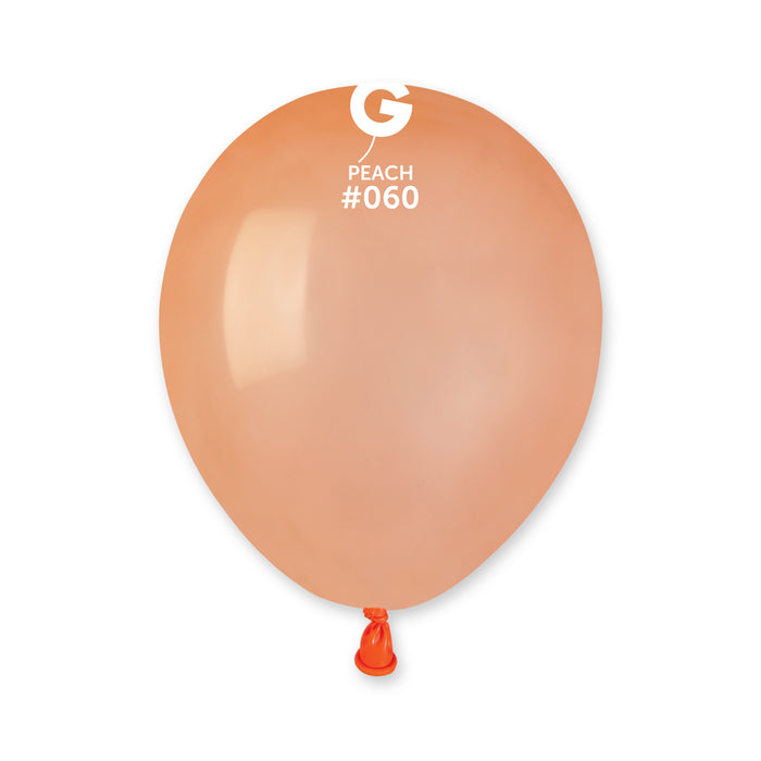 5" Latex Balloon - #060 Peach - 100pcs