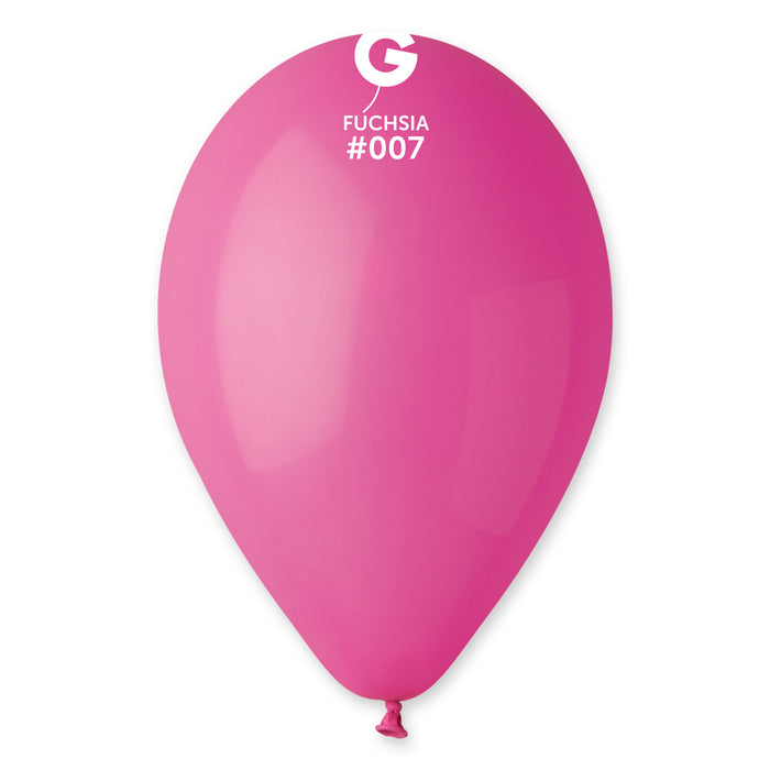 12" Latex Balloon - #007 Fuchsia - 50pcs