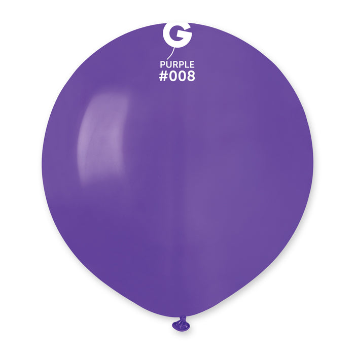 19" Latex Balloon - #008 Purple - 25pcs