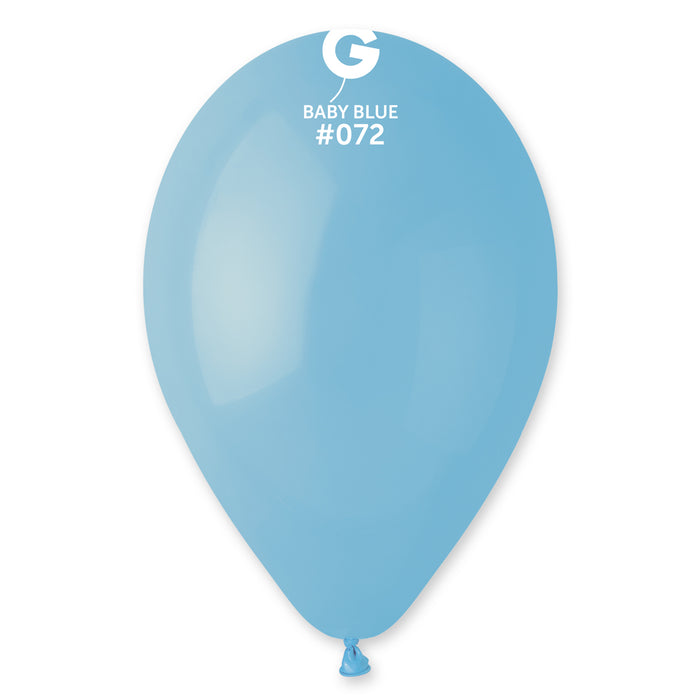 12" Latex Balloon - #072 Baby Blue - 50pcs