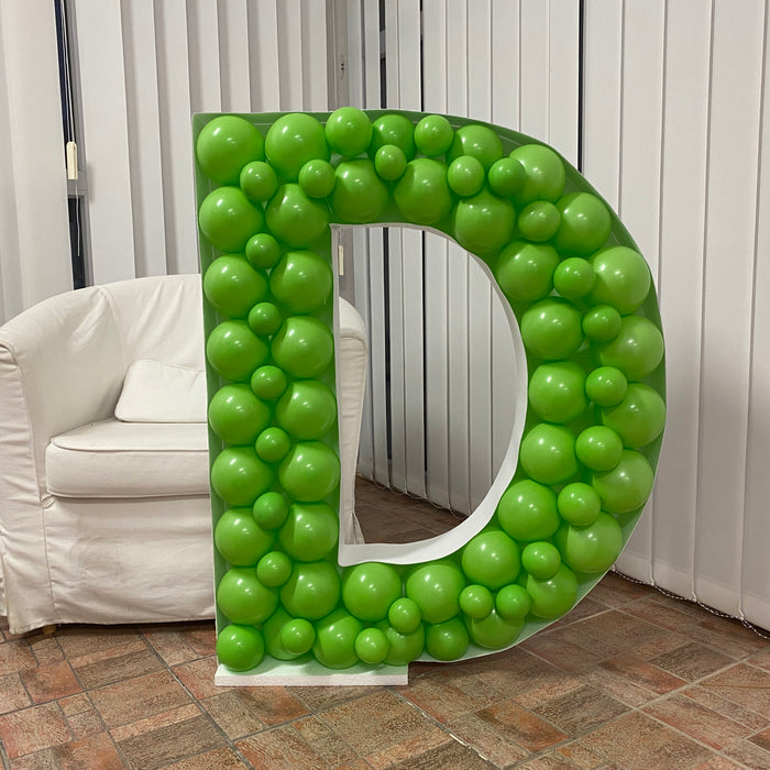 Letter D | Balloon Mosaic Frame| 39.37in x 32.25in