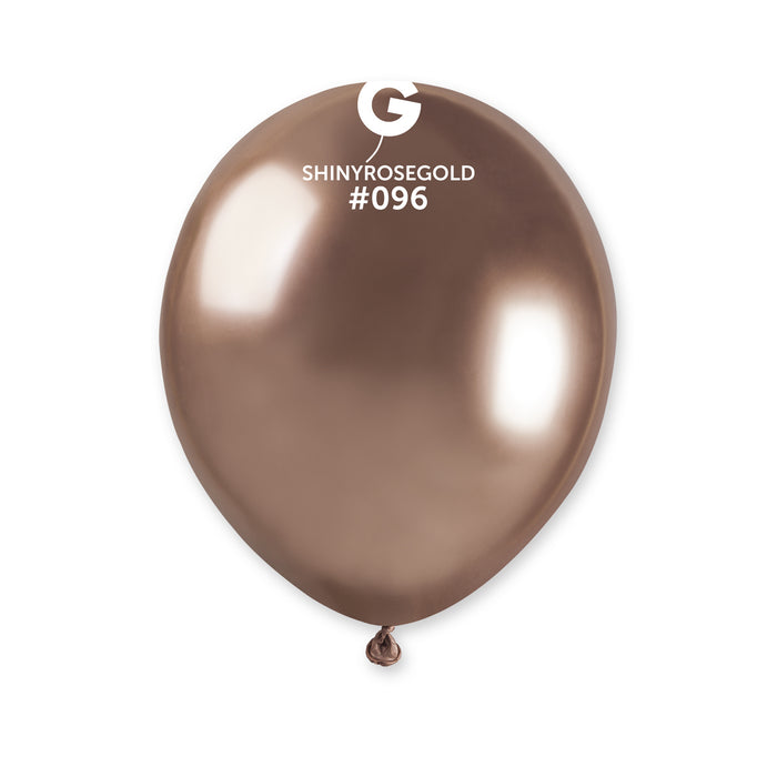 5" Latex Balloon - #096 Shiny Rose Gold - 50pcs
