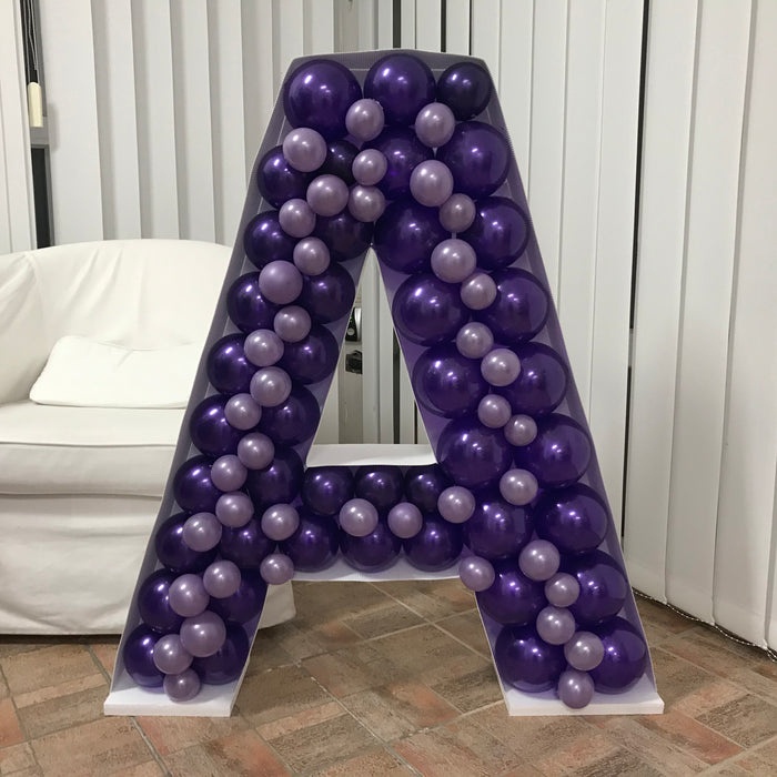 Letter A | Balloon Mosaic Frame| 39.37in x 35.5in