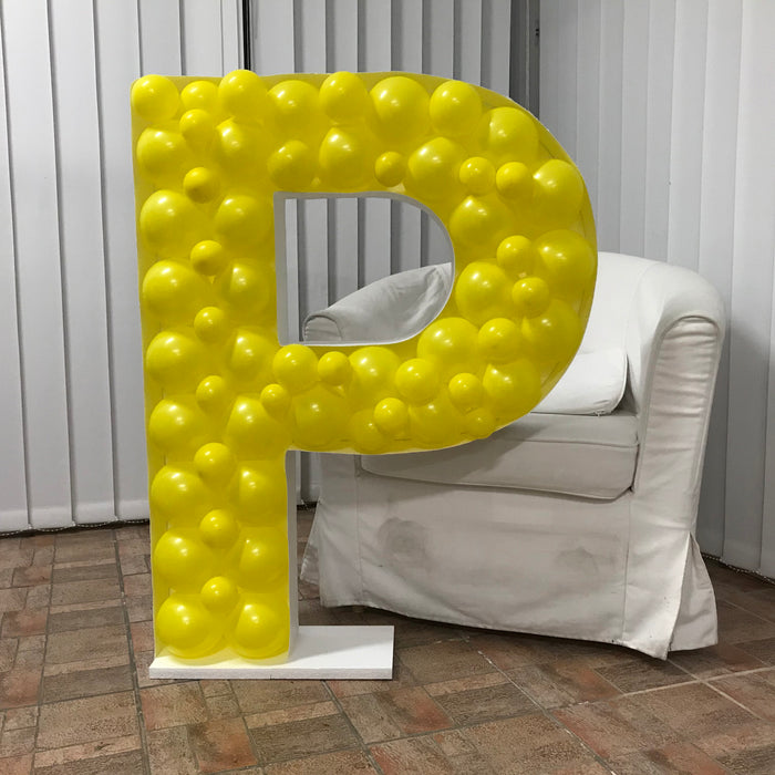 Letter P | Balloon Mosaic Frame| 39.37in x 30in