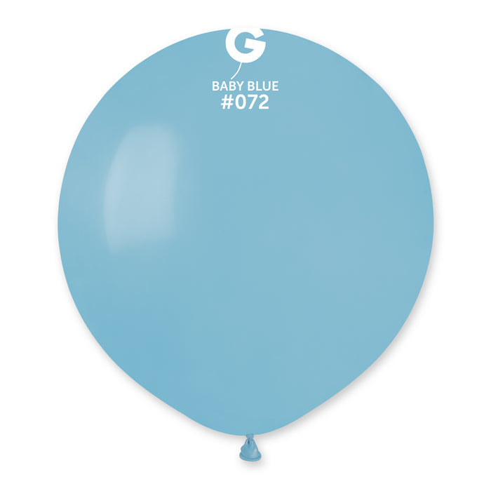 19" Latex Balloon - #072 Baby Blue - 25pcs