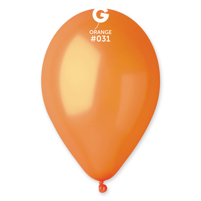 12" Latex Balloon - #031 Metallic Orange - 50pcs