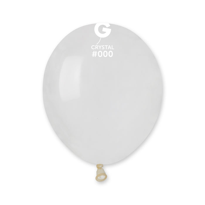 5" Latex Balloon - #000 Crystal Clear - 100pcs