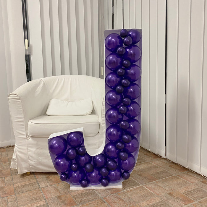 Letter J | Balloon Mosaic Frame|  39.37in x 24in