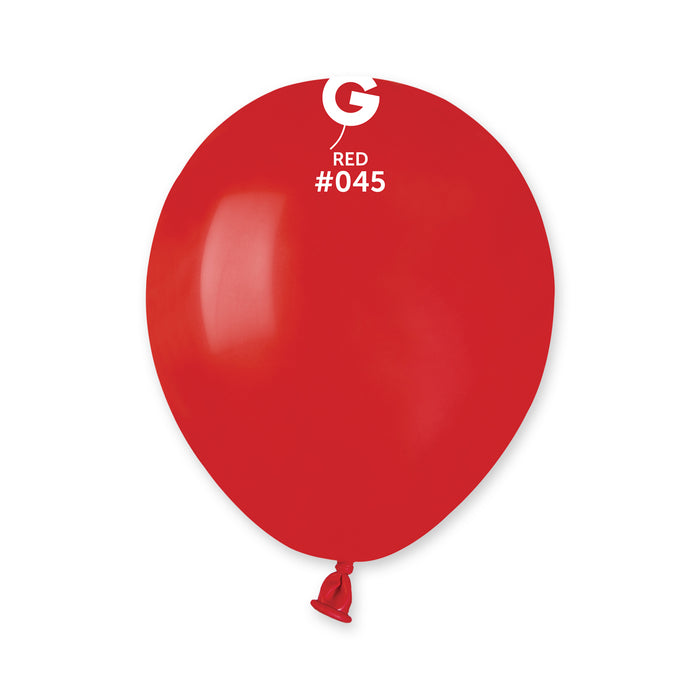 5" Latex Balloon - #045 Red - 100pcs