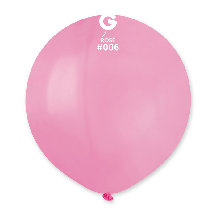 19" Latex Balloon - #006 Rose - 25pcs