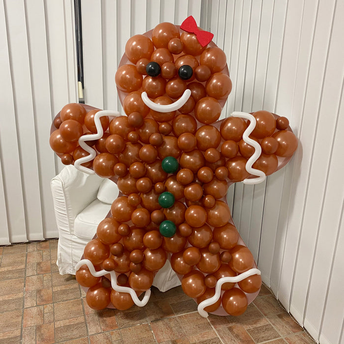 Ginger Bread Shape | Balloon Mosaic Frame| 59.05in x 44.49in