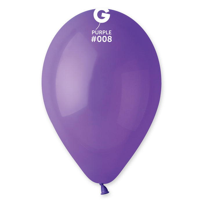12" Latex Balloon - #008 Purple - 50pcs