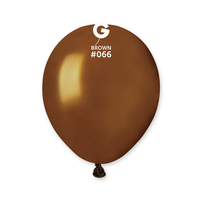 5" Latex Balloon - #066 Metallic Brown - 100pcs