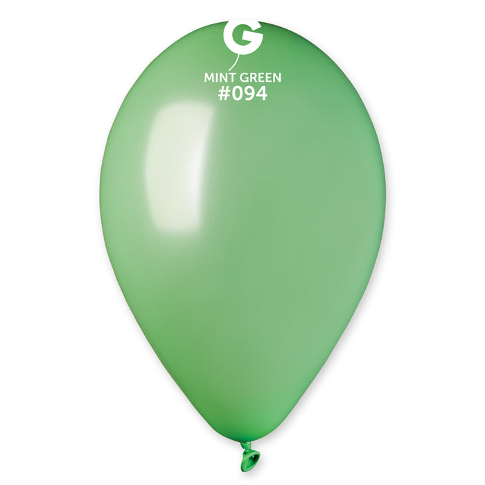 12" Latex Balloon - #094 Metallic Mint Green - 50pcs