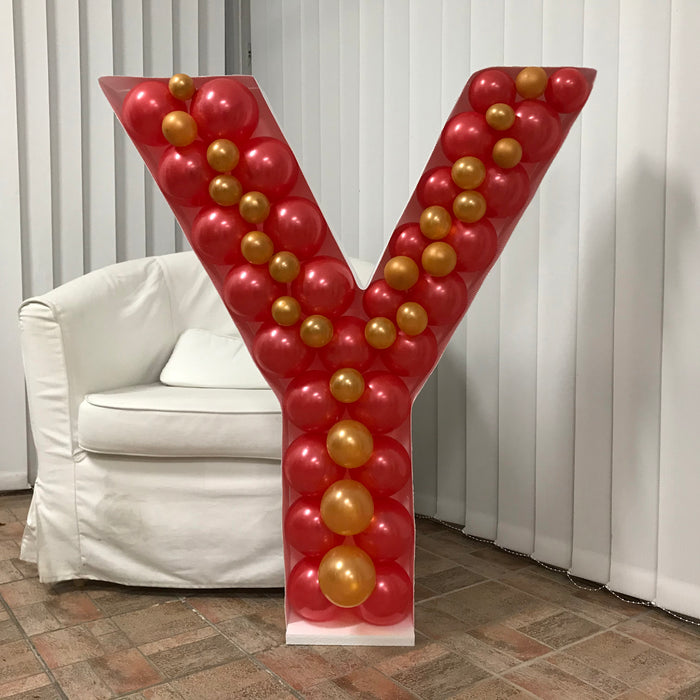 Letter Y | Balloon Mosaic Frame| 39.37in x 33.5in